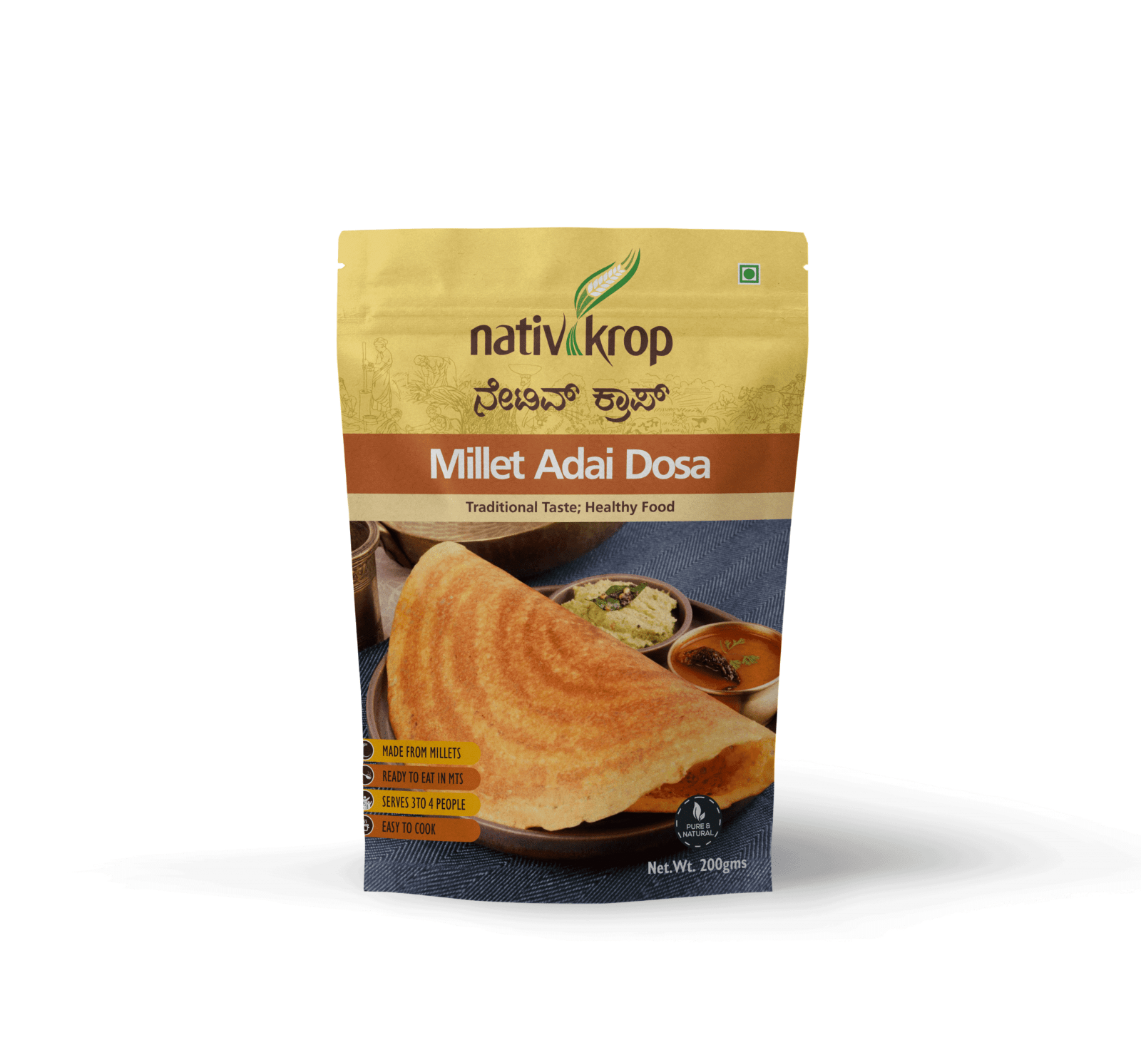 Millet Adai Dosa Nativkrop